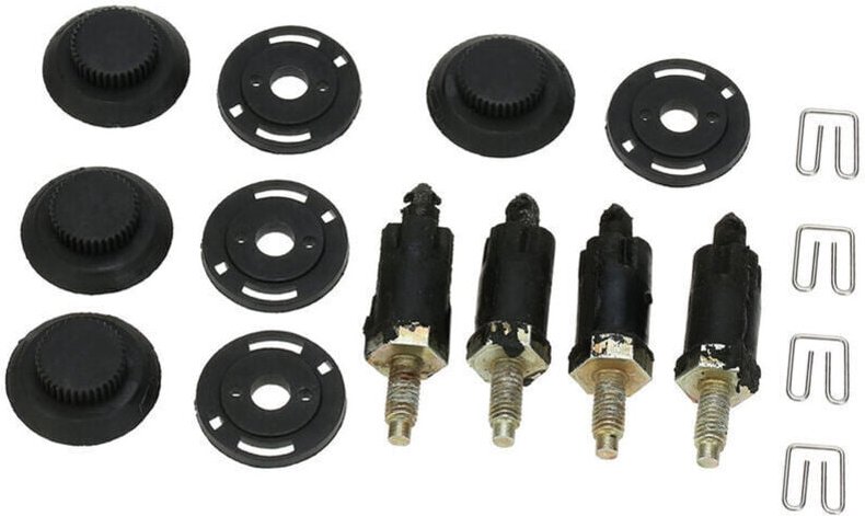 ZVD - 2.0 hdi Kit de clips de capot de capot de boulon de couvercle de moteur pour citroën peugeot - Le noir