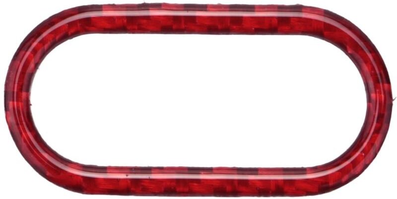 Tlily - Rote Carbonfaser-Innenraum-Warnleuchtenabdeckung für F55 F56 Countryman F60