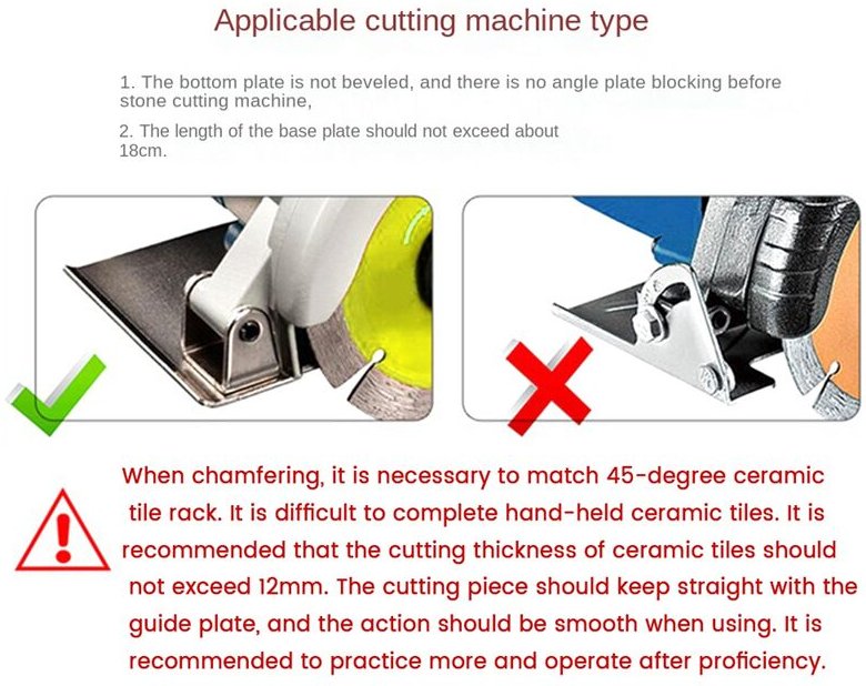 45-Grad-Winkelschneidemaschinen-StüTzhalterung für Keramikfliesenschneider mit Fase zum Eckschneiden Von Steinbauwerkzeu...