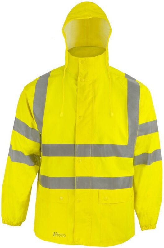 Thumbnail - Warnschutz-Regenjacke Gr.L gelb prevent