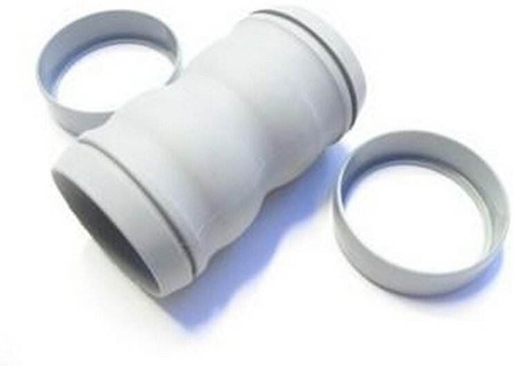 Ersatzteil - Kompletter Schlauchanschluss mit 2 Ringen Original - Nilfisk