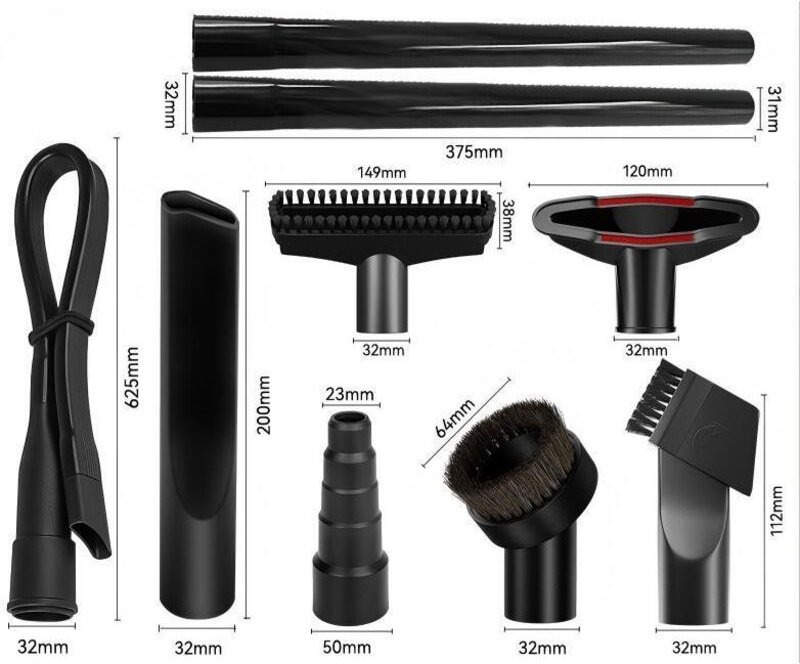 9-teiliges Set (2 Ausführungen) passend für den Philips Midea Staubsauger, Flachdüse, Rundbürstenkopf, universelles 32/3...