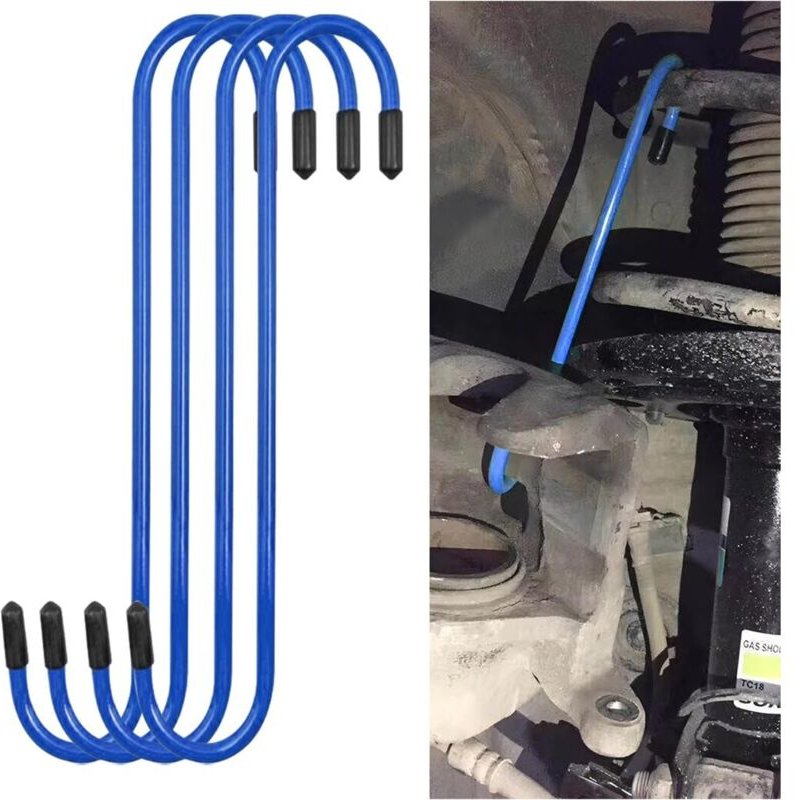 4-teilige Bremssattel-Aufhängerhaken, Bremszylinderhaken, Metall-Bremsaufhänger, Metallhaken, Kfz-Bremssattel mit Gummis...