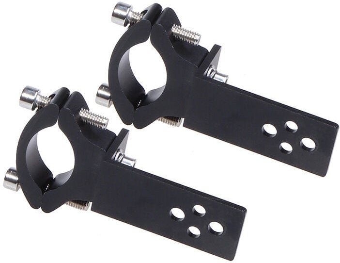 Cyslmuk - 2 Stück Motorrad-Gabelrohrschelle, horizontale/vertikale Installation, LED-Lichtleistenhalterung, 22 mm-36 mm