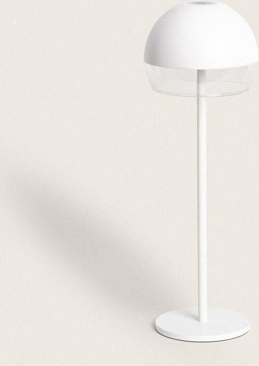 Ledkia - LED-Tischleuchte Außen 3W tragbar mit wiederaufladbaren USB-Akku Adair Weiß