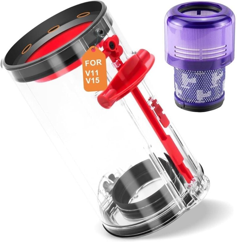 Staubbehälter-Ersatz für Dyson Staubsauger V11 V15 SV14 SV15 SV22, Staubsaugerbehälter, Ersatzteilnummer 970050-01 und T...