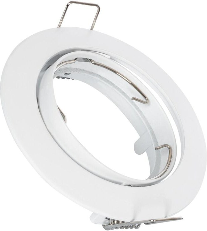 Downlight-Ring Rund Schwenkbar für LED-Glühbirne GU10 / GU5.3 ø 72 mm Nickel