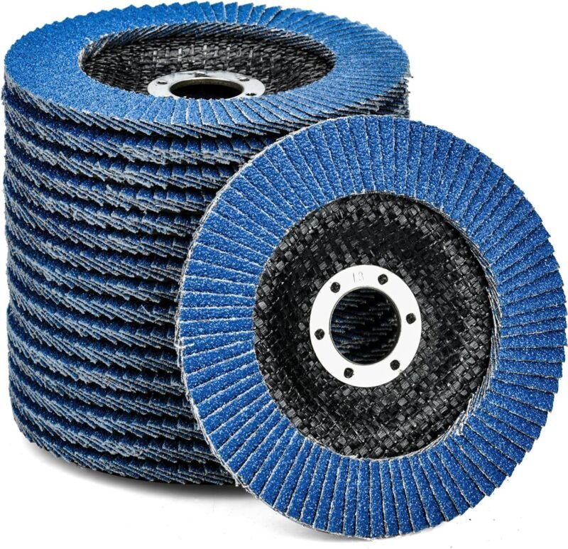 10 Lamellenscheiben Ø 125 mm x 22 mm Körnung 40 Lamellenscheiben Schleifscheiben zum Entgraten, Entrosten, Polieren, Fei...