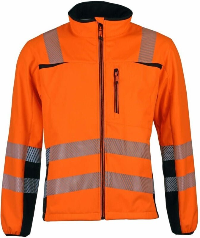 Asatex - Warnschutz-Softshelljacke Prevent® Trendline Größe xxl orange/schwarz