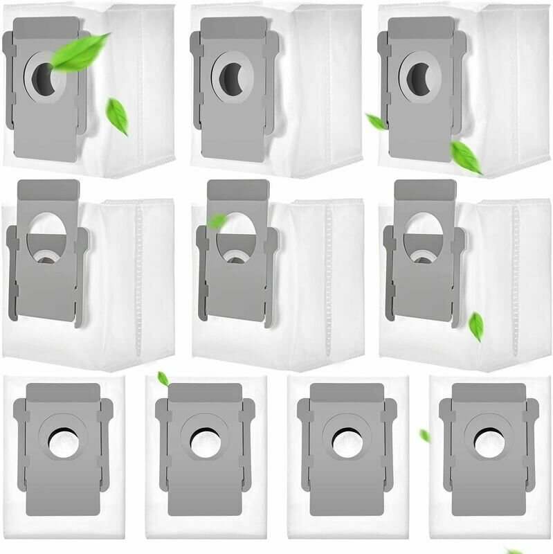 10er-Pack Staubsaugerbeutel für Irobot Roomba I7 I7 S9 J7+ E5 E6 E7 für Irobot Ersatzbeutel für Irobot Roomba I7 - Ulise...
