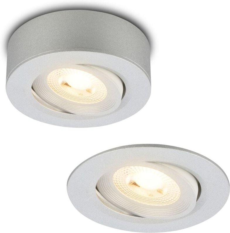 Briloner - 2 in 1 led Aufbauspot und Einbaustrahler led Einbauleuchte Spot Dimmbar