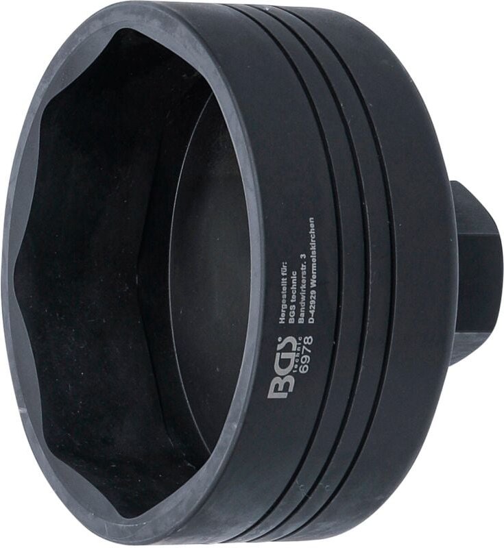 Achsmuttern-Schlüssel 8-kant für BPW 12 t Achsen SW 109 mm