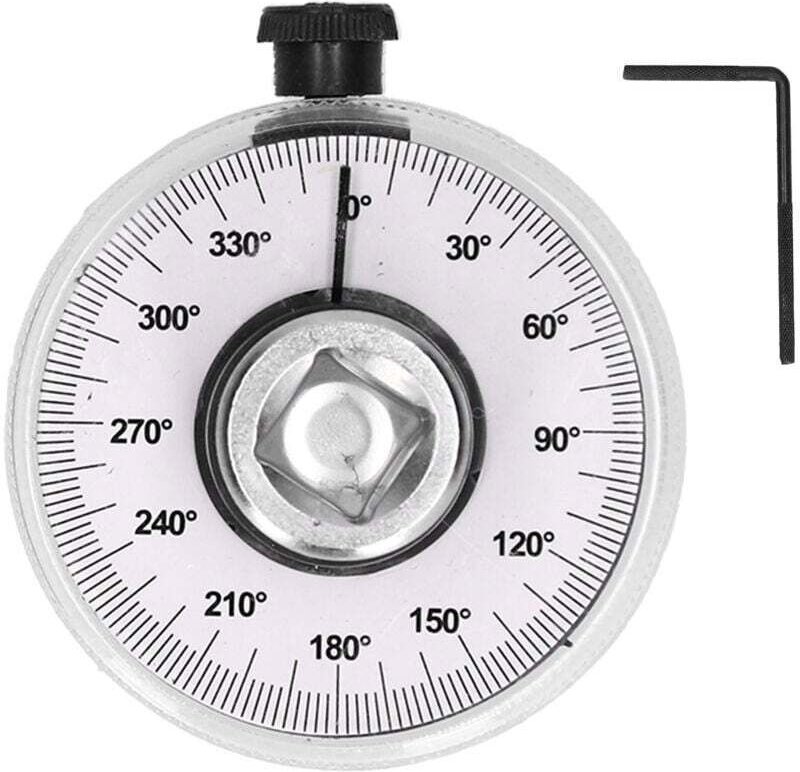 360 ° Drehmomentwinkelmessgerät 1/2 Zoll Rotationsdrehmomenttester Messwerkzeug Universal für Auto