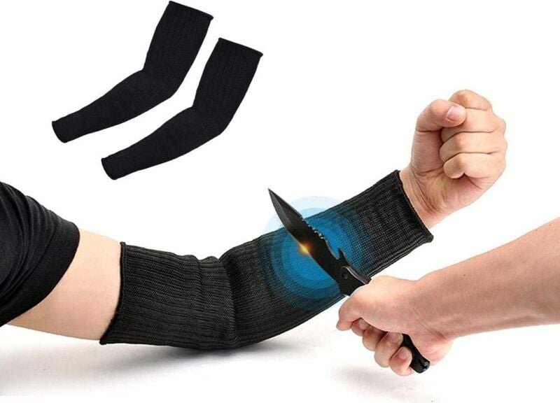 1 Paar 40 cm schnittfeste Schutzhüllen, brennfest, abriebfest, Sicherheit für Garten, Küche, landwirtschaftliche Arbeite...