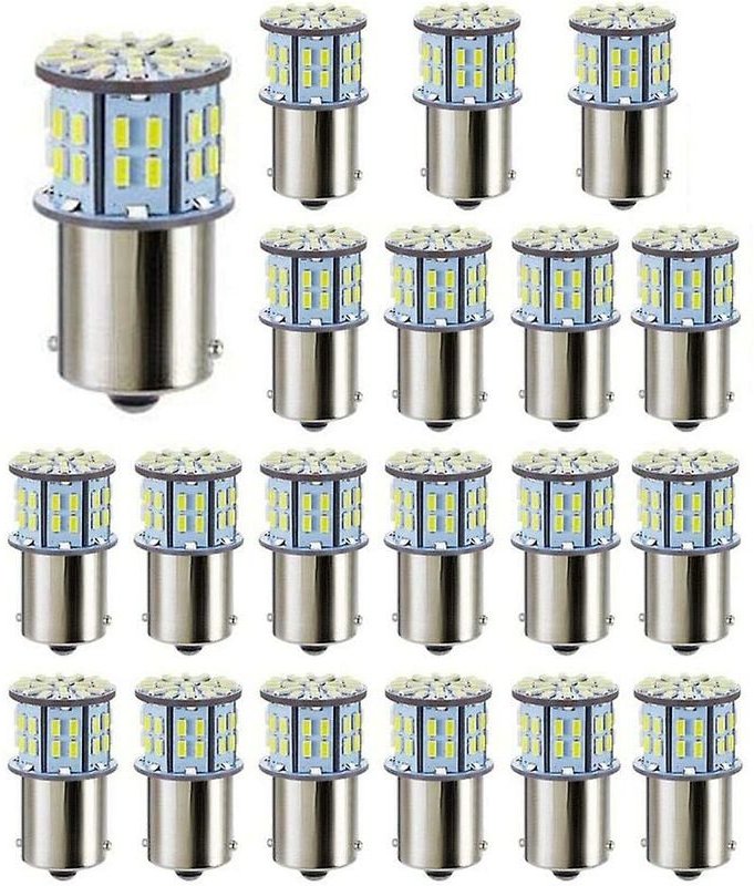 20x LED Glühbirnen für Super 3014 50-smd Weiß 1156 1141 1003 Ba15s Glühbirnen für Anhänger Marine Boot
