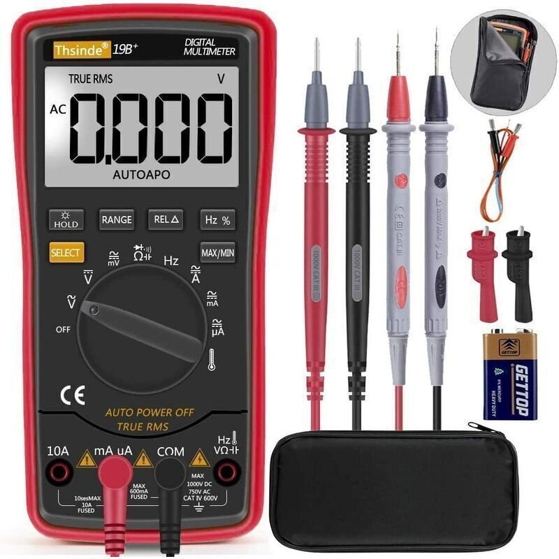 Tragbares Digitalmultimeter, Digitalmultimeter, Spannungsprüfer, Gleichstromprüfer/Voltmeter/Dioden/Widerstand /