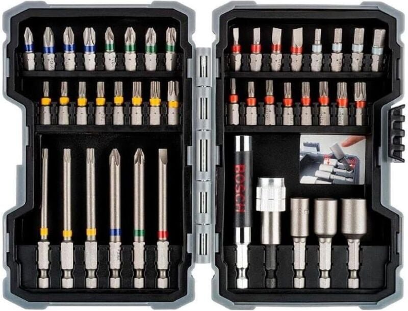 Passende Bosch Professional 43-teilige Extra Hard Schrauberbit-Sets (PH, PZ, SL, T, TH-Bit, Hammer und Schraubendreher-Z...