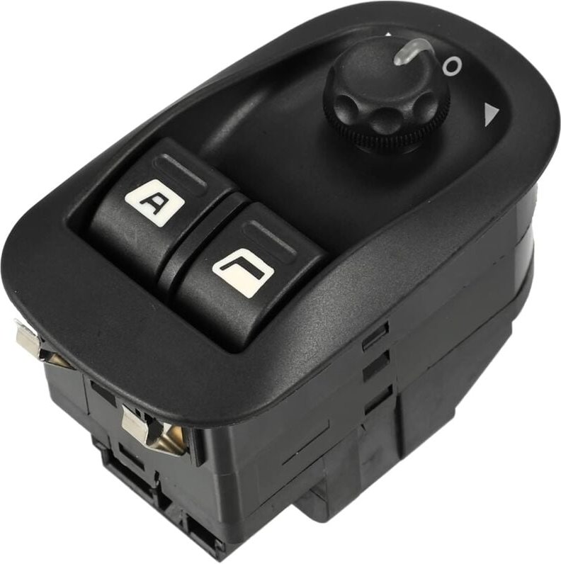 Tonchean - Elektrischer Spiegel-Steuerschalter, kompatibel mit Peugeot 206 2000–2009, schwarzer, robuster, elektrisch kl...