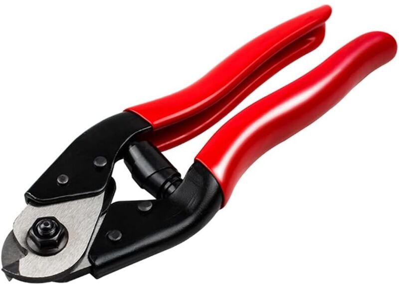 Memkey - Stahl-Kabelschneiderzange für Elektriker, Kabeldraht-Schneidezange, Stahl-Ratschen-Drahtschneiderzange, Handwer...