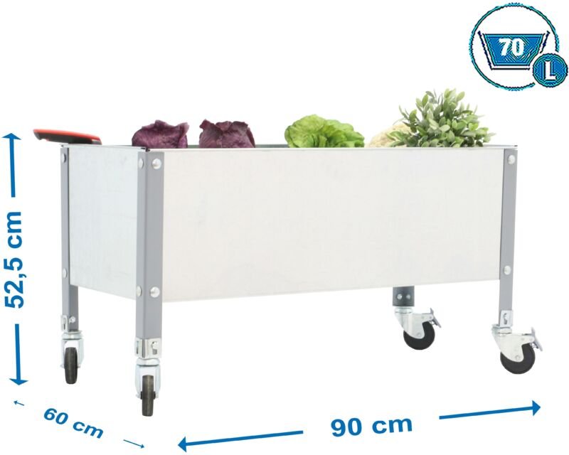 Simonrack Urbaner Blumentopf Galvanisiert 70 Liter