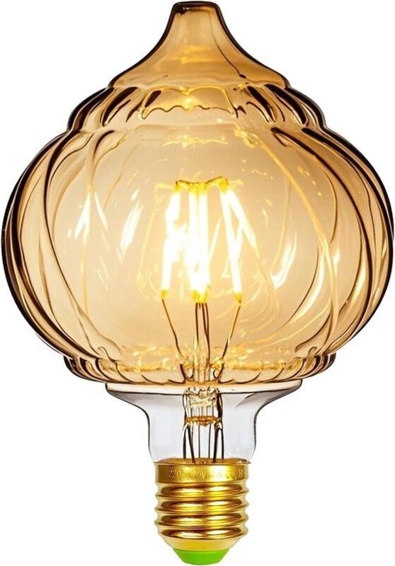 Vintage LED 4W Warmweiß 2500K Große Kugel Kristall LED-Glühbirne 220V Edison-Schraubsockel E27 Spezial-Dekorationsglühbi...