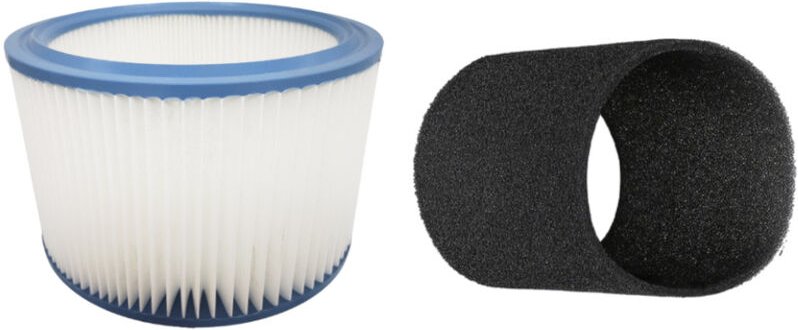 Set: Rundfilter + Motorfilter kompatibel mit Stihl se 100, se 50, se 60/C/E, se 61, se 85 c, se 90, Hitachi Harmonica RP...