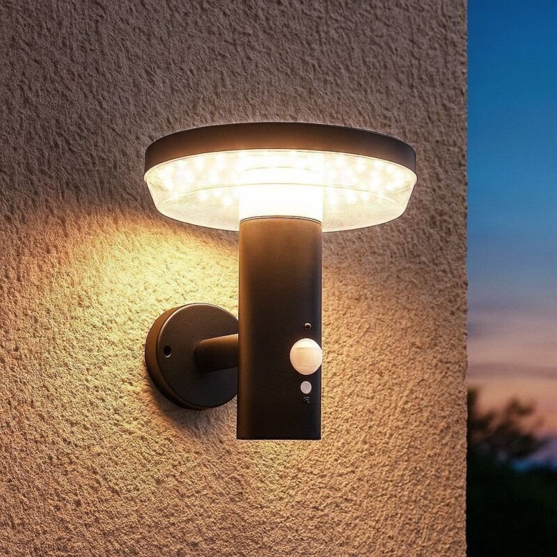 Arum Lighting - Solarwandleuchte miramar Equi. 60W Präsenzmelder 3 Modi