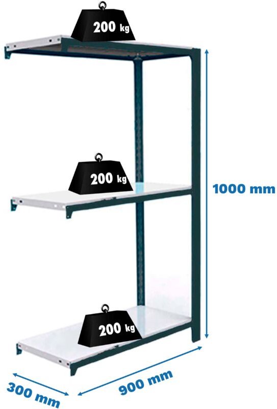 Simonrack Moderne Regal Anthrazit und Weiß Metall