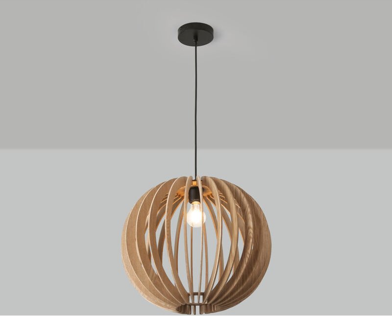 Pendelleuchte holz "burma" - ø 45cm - E27