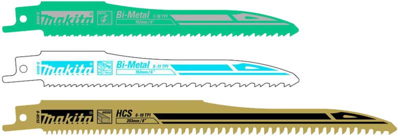 B-13677 gerader Sägeblattsatz B-05038 B-05044 B-05153 Holz Metall - Makita