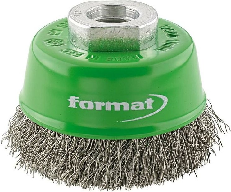 Topfbürste Rostfrei gewellt M14 80mm - Format