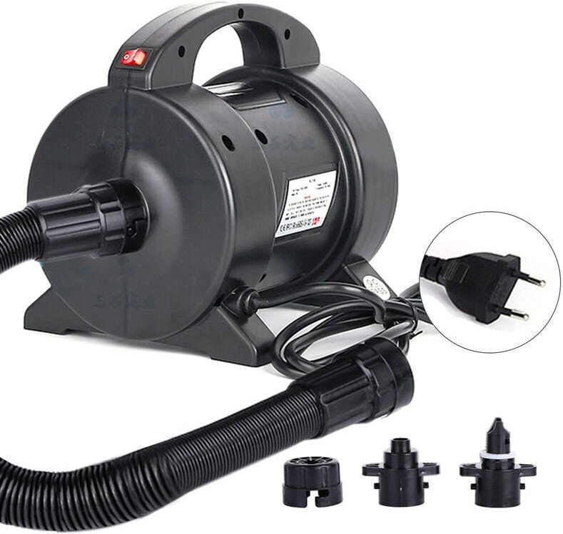 Thumbnail - Tragbare elektrische Luftpumpe, Inflator/Deflator, schnelles Aufblasen, Luftmatratzenpumpe, 1600 W, elektrische Pumpe mi...