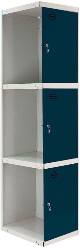 Simonrack Moderner Garderobenschrank grau 3 Türen Metall