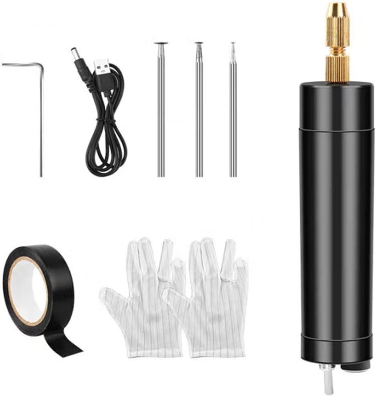 Dc 5 v Tragbare Elektrische Bohrmaschinen Handheld usb Bohrer mit 3 stück Bits für pcb 2 bis 2,5mm Handwerk Bohrfutter W...