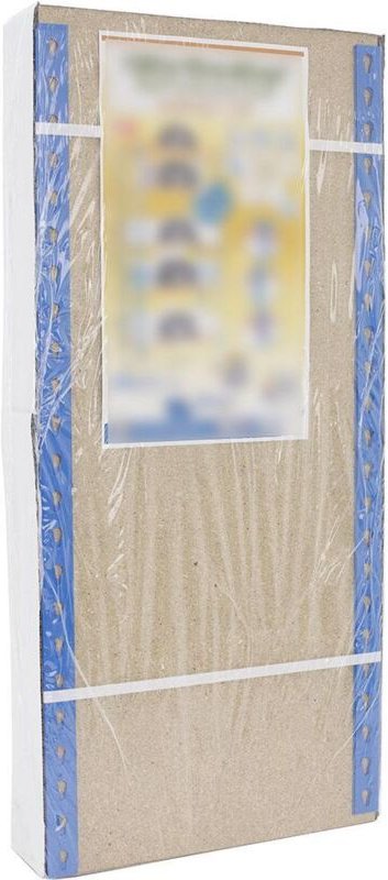 Simonrack Leichtregal Metall Mischung Blau Orange Holz