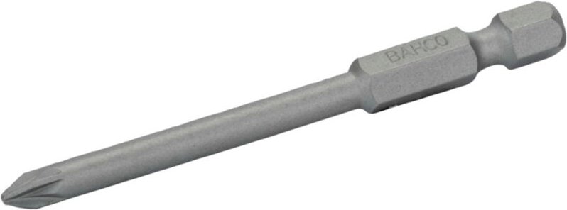 Bahco 1/4 Standard Schraubendreher Bits für PZ2-Pozidriv-Schrauben 70 mm - 2 Stk. pro Blisterpackung