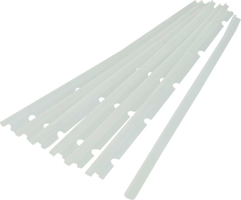 Vhbw - 6x Gummilippen kompatibel mit Neato XV-11, XV-12, XV-14 Saugroboter - Austausch-Lamellen Set inkl. Abzieher, weiß