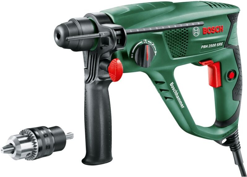 Bosch Bohrhammer PBH 2500 SRE (600 Watt, BohrØ in Beton 22 mm)