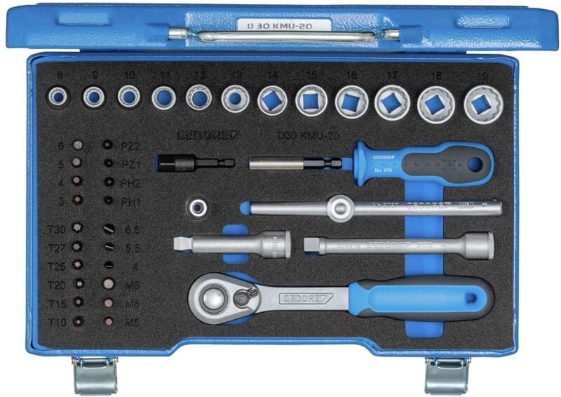Gedore Steckschlüssel-Satz 3/8 40-tlg. IN-IS-PH-PZ-TX-XZN