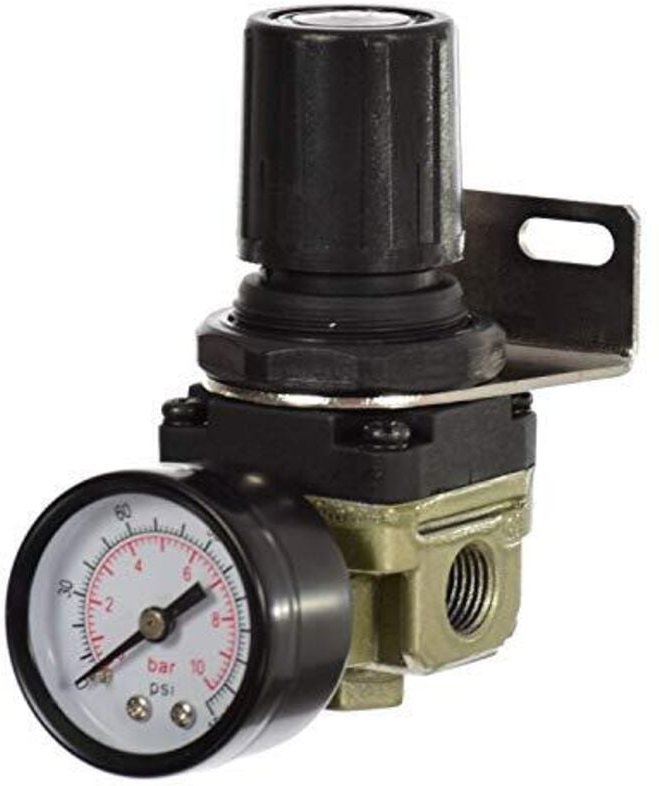 Luftdruckminderer Für Kompressor Mit 1/4 Zoll Manometer