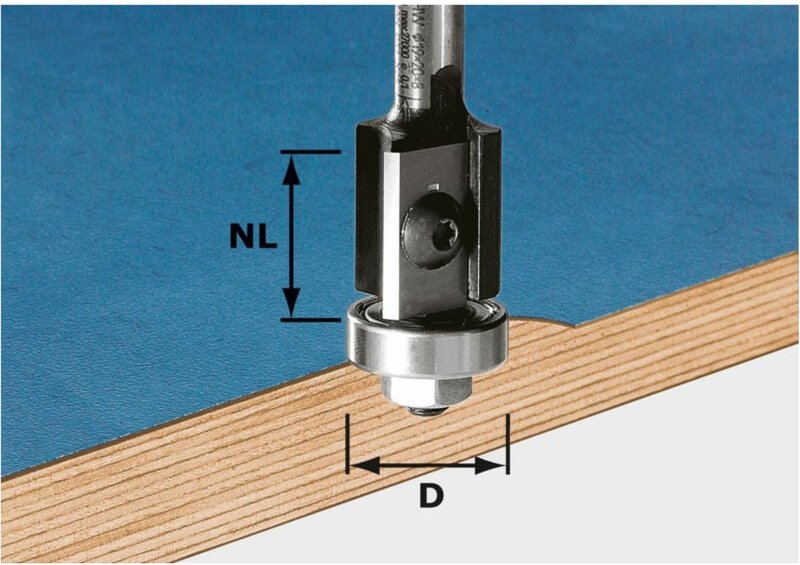 Bündigfräser-Wendeplatten hw S8 D19/20WM Z2 – 491082 - Festool