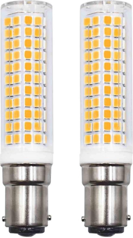 Memkey - 2er-Set B15d-LED-Leuchtmittel, Ersatz, 75 w, 90 w, 80 w, Warmweiß, 3000 k, 220 v, 230 v, 890 lm, 7 w, Wandleuch...