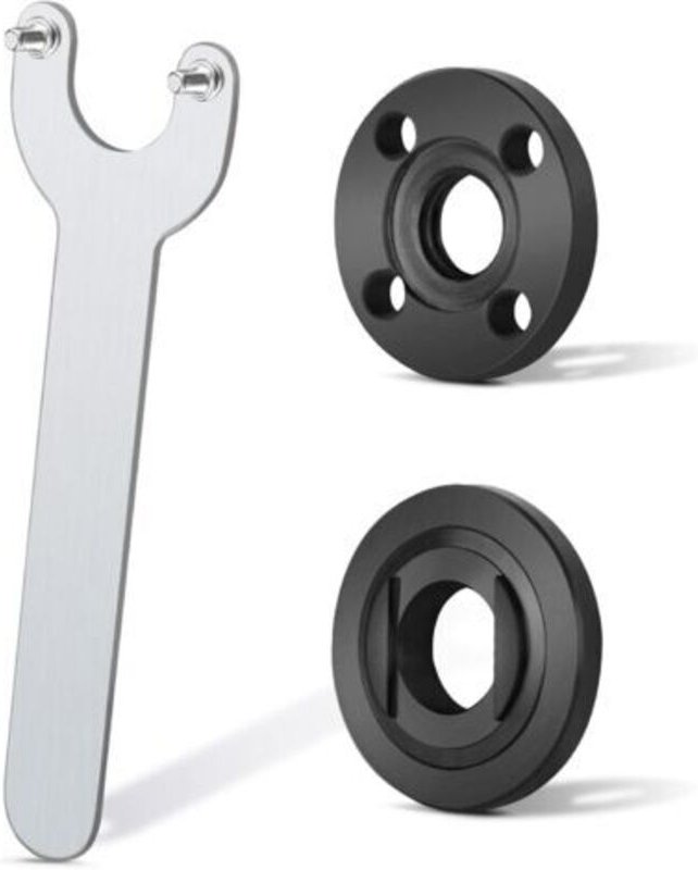 Winkelschlüssel mit Verriegelung aus Metall für Winkelschleiferflansch, kompatibel mit Milwaukee, Makita 193465-4, Bosch...