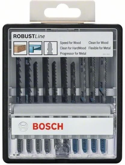 Thumbnail - Robust Line Stichsägeblatt-Set Wood and Metal 10tlg. 2607010542 - Bosch