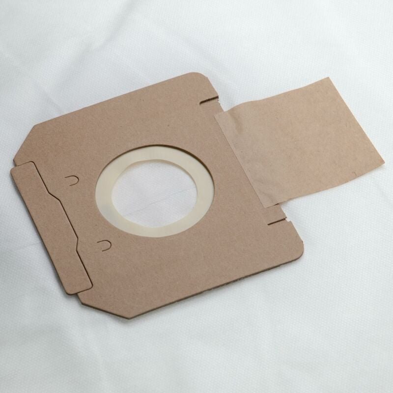 10x Staubsaugerbeutel kompatibel mit Bosch gas 55 m afc Professional Staubsauger - Mikrovlies, 70,2cm x 40cm, Weiß - Vhb...