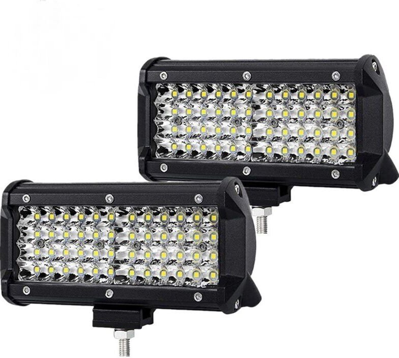 Famille - gabrielle 7-Zoll-LED-Arbeitsscheinwerfer, 144 w, 14400 lm, 6000 k, Traktorbeleuchtung, LED-Leiste, 4x4-Nebelsc...