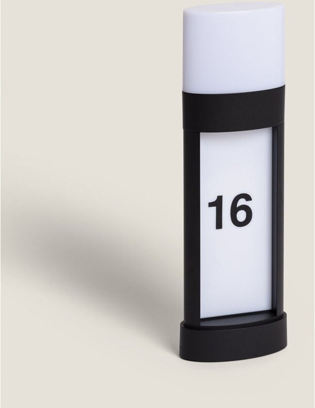 Ledkia - led Außenleuchte 10W Oberfläche 50cm Aluminium für die Hausnumerierung Mulham Schwarz