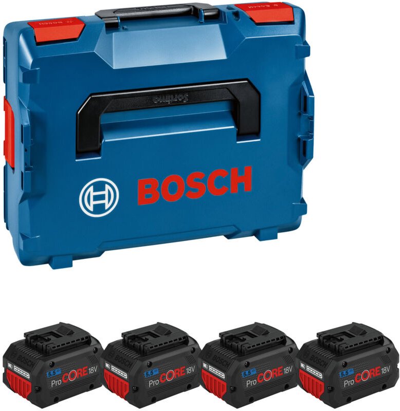Bosch Professional - Bosch Akku Multiset 4x ProCore 5,5 Ah Akkupack in l-boxx 136
