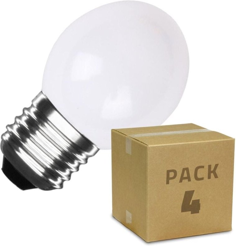 4er Pack LED-Glühbirnen E27 3W 300 lm G45 Weiss Weiß