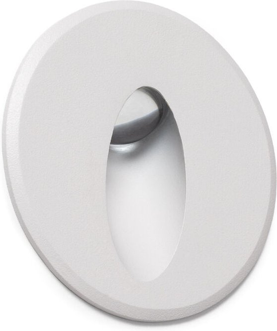 LED Außenleuchte 3W Einbau Wand Rund Oval Adam 2700K Weiß Warmweiß